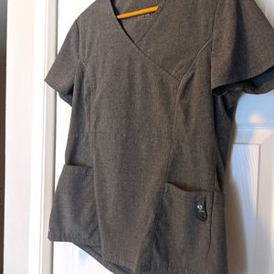 Lynx grey nursing scrub set